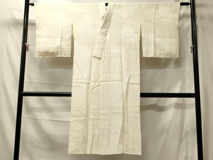 平和屋着物■長襦袢　袷　吉祥草花地紋　正絹　逸品　未使用　CABL0521oy