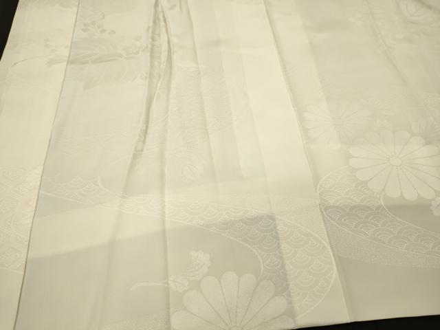 平和屋着物■長襦袢　袷　吉祥草花地紋　正絹　逸品　未使用　CABL0521oy
