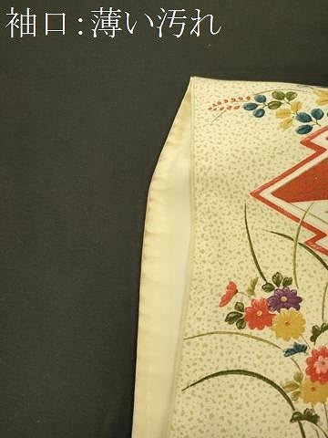 平和屋着物■上質な小紋　吉祥草花文　金彩　正絹　逸品　CABL0522oy