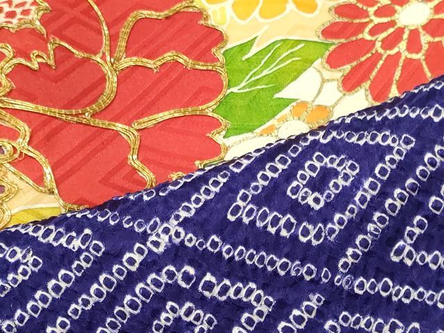 平和屋着物■豪華振袖　駒刺繍　絞り　吉祥草花文　金彩　正絹　逸品　未使用　CABL0528oy