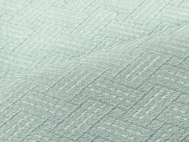 平和屋着物■上質な色無地　作家物　檜垣地紋　水浅葱色　正絹　逸品　CABL0529oy