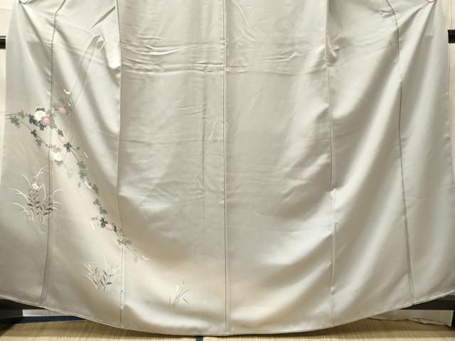 平和屋着物■訪問着　枝花文　暈し染め　正絹　逸品　CABL0532oy