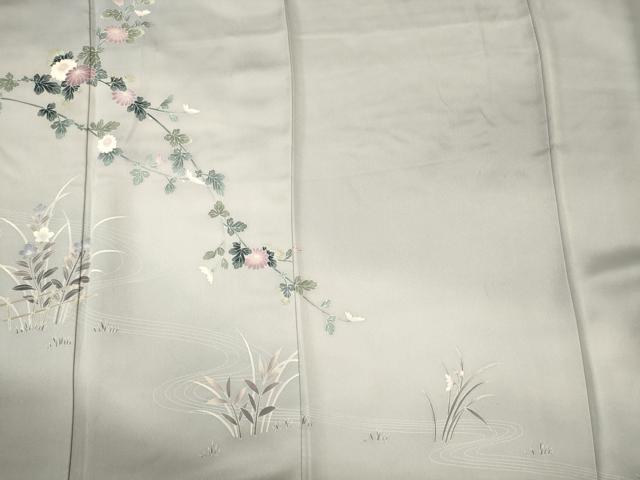 平和屋着物■訪問着　枝花文　暈し染め　正絹　逸品　CABL0532oy