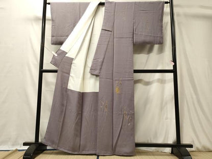 平和屋着物■豪華色留袖　群鶴　金銀糸　正絹　逸品　CABL0533oy