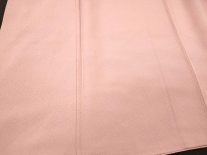 平和屋着物■上質な色無地　鴇色　正絹　逸品　CABL0537oy