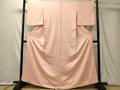 平和屋着物■上質な色無地　紗綾形地紋　虹色　正絹　逸品　CABL0540oy