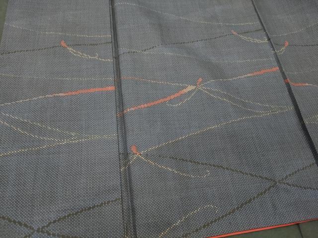 平和屋着物■本場大島紬　7マルキ　斜線文　正絹　逸品　CABL0541oy