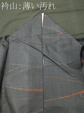 平和屋着物■本場大島紬　7マルキ　斜線文　正絹　逸品　CABL0541oy