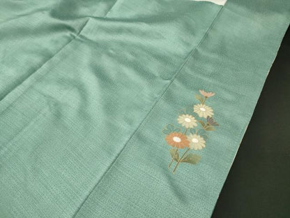 平和屋着物■中国三大刺繍　スワトウ刺繍　訪問着　地紙重ね花文　暈し染め　金彩　正絹　逸品　CABL0542oy
