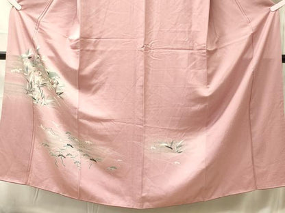 平和屋着物■訪問着　立波花松文　暈し染め　金彩　正絹　逸品　CABL0545oy