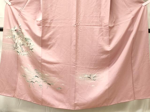 平和屋着物■訪問着　立波花松文　暈し染め　金彩　正絹　逸品　CABL0545oy