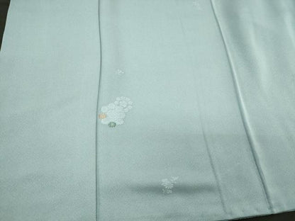 平和屋着物■上質な小紋　舞花丸文　金糸　反端付き　正絹　逸品　CABL0546oy
