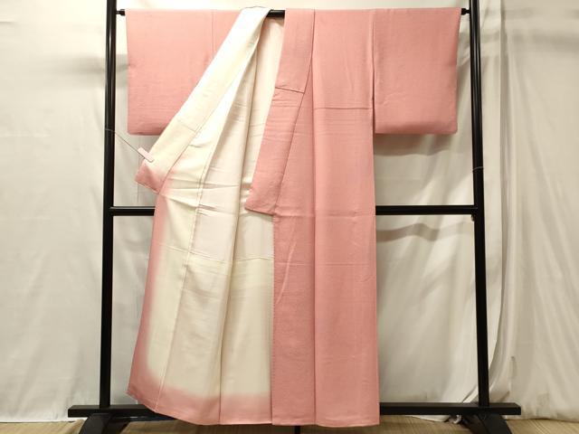 平和屋着物■上質な小紋　霞文　暈し染め　反端付き　正絹　逸品　CABL0548oy