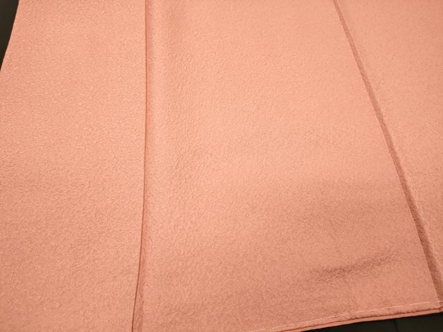 平和屋着物■上質な色無地　一斤染色　正絹　逸品　未使用　CABL0552oy