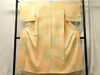 平和屋着物■上質な小紋　霞文　暈し染め　正絹　逸品　CABL0565oy