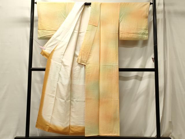 平和屋着物■上質な小紋　霞文　暈し染め　正絹　逸品　CABL0565oy
