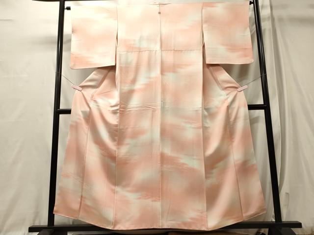 平和屋着物■上質な小紋　霞文　暈し染め　正絹　逸品　CABL0572oy