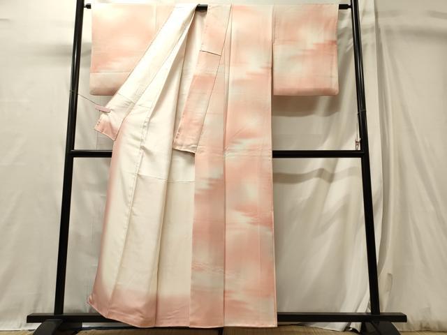 平和屋着物■上質な小紋　霞文　暈し染め　正絹　逸品　CABL0572oy