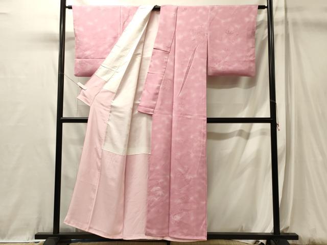 平和屋着物■上質な小紋　流水笹地紋　暈し染め　正絹　逸品　CABL0580oy