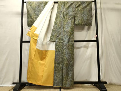 平和屋着物■本場大島紬　樹林文　正絹　逸品　CABL0616oy