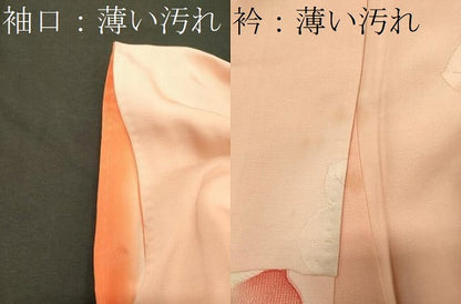 平和屋着物■上質な小紋　楓　暈し染め　金糸　正絹　逸品　CABL0617oy