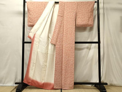 平和屋着物■上質な小紋　菊　正絹　逸品　未使用　CABL0622oy