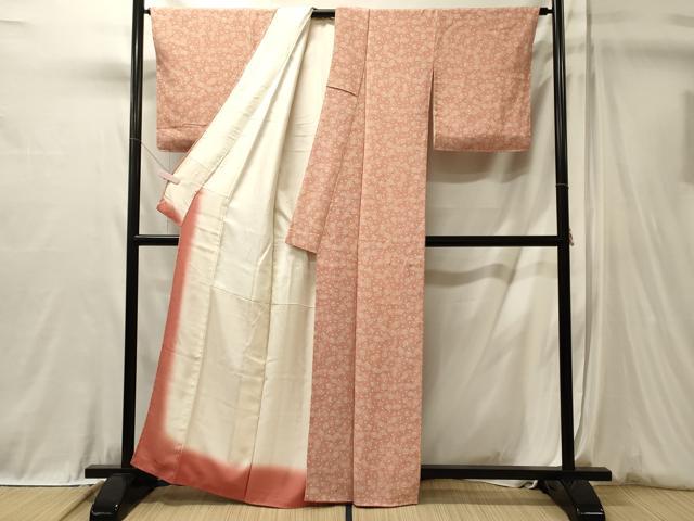 平和屋着物■上質な小紋　菊　正絹　逸品　未使用　CABL0622oy