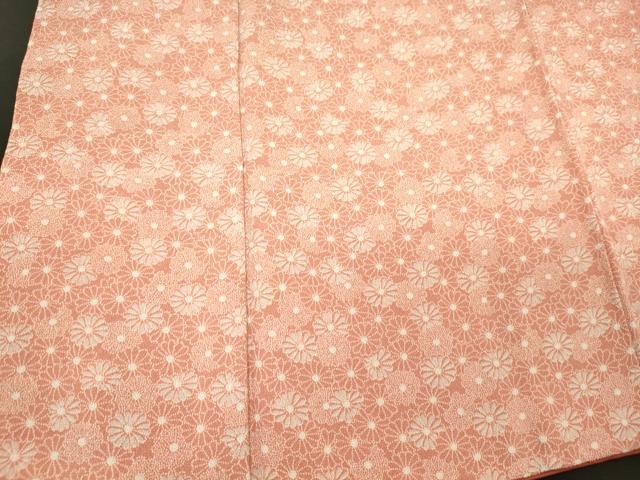 平和屋着物■上質な小紋　菊　正絹　逸品　未使用　CABL0622oy