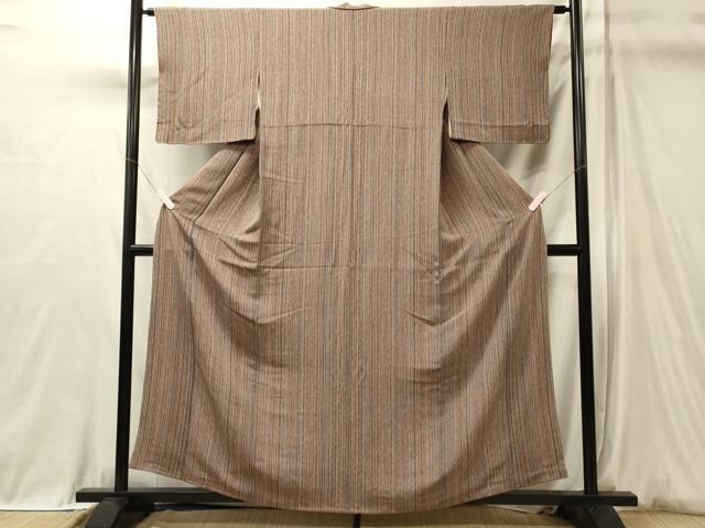 平和屋着物■上質な小紋　縞　正絹　逸品　CABL0623oy