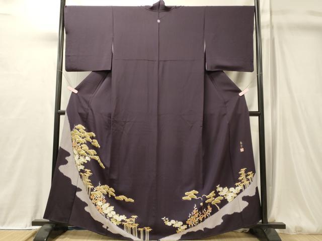 平和屋着物■豪華色留袖　作家物　松竹梅　金彩　正絹　逸品　CABL0627oy