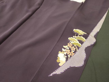 平和屋着物■豪華色留袖　作家物　松竹梅　金彩　正絹　逸品　CABL0627oy