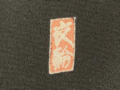 平和屋着物■豪華黒留袖　作家物　駒刺繍　飛鶴地紙花文　暈し染め　金彩　正絹　逸品　CABL0636oy