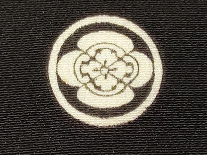 平和屋着物■豪華黒留袖　駒刺繍　尾長鳥花松葉文　金彩　正絹　逸品　CABL0637oy