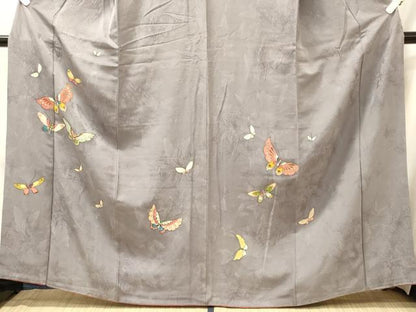 平和屋着物■訪問着　舞蝶文　金彩　正絹　逸品　CABL0639oy