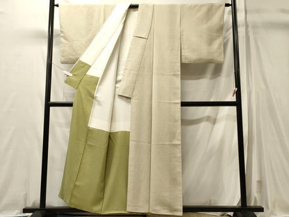 平和屋着物■上質な小紋　幾何学文　正絹　逸品　CABL0649oy