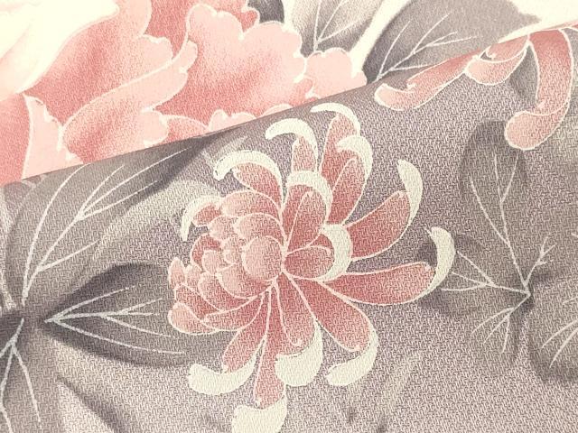 平和屋着物■訪問着　草花文　暈し染め　金彩　正絹　逸品　未使用　CABL0653oy