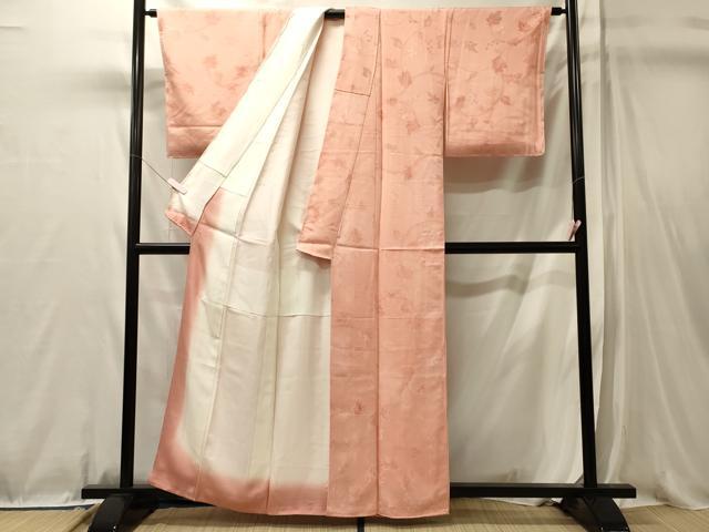 平和屋着物■上質な小紋　地紋起こし　南天文　暈し染め　正絹　逸品　未使用　CABL0659oy