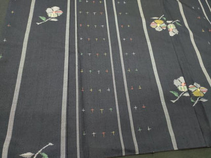 平和屋着物■上質な紬　舞花間道　正絹　逸品　CABL0664oy