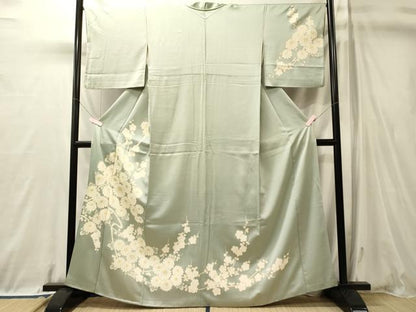 平和屋着物■訪問着　枝花文　金彩　正絹　逸品　CABL0680oy