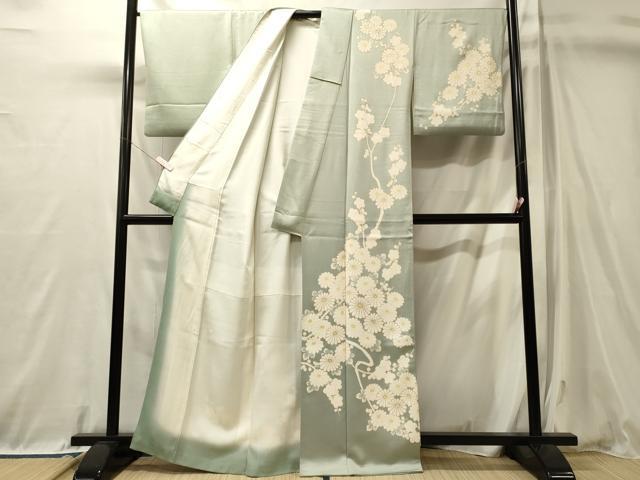 平和屋着物■訪問着　枝花文　金彩　正絹　逸品　CABL0680oy