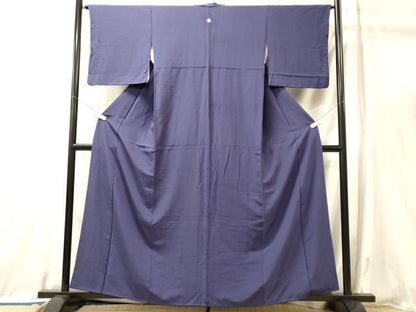 平和屋着物■上質な色無地　桔梗色　正絹　逸品　CABL0682oy