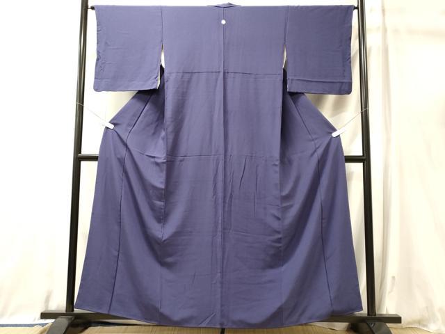 平和屋着物■上質な色無地　桔梗色　正絹　逸品　CABL0682oy