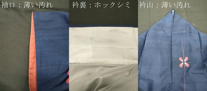 平和屋着物■上質な紬　舞花文　正絹　逸品　CABL0691oy