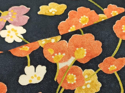平和屋着物■上質な小紋　草花文　鈴乃屋扱い　正絹　逸品　CABL0692oy