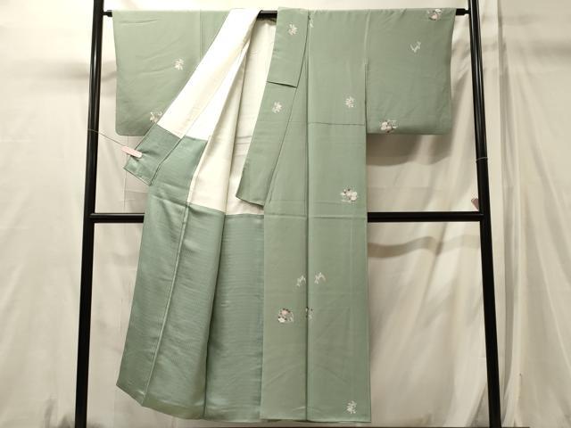 平和屋着物■上質な小紋　枝花丸文　正絹　逸品　CABL0693oy
