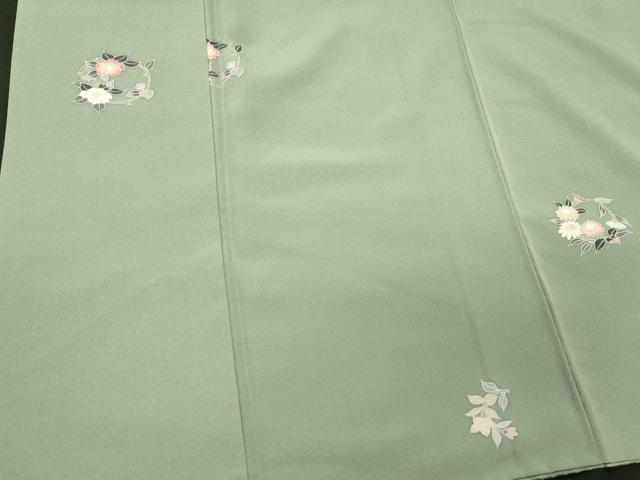 平和屋着物■上質な小紋　枝花丸文　正絹　逸品　CABL0693oy