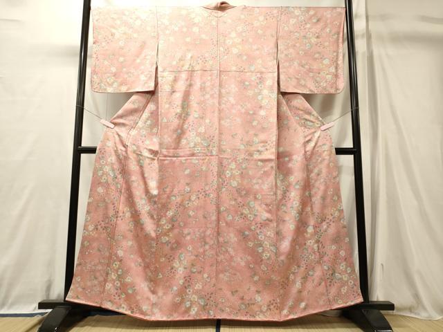平和屋着物■上質な小紋　辻が花　金彩　正絹　逸品　CABL0699oy