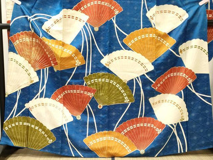平和屋着物■豪華振袖　駒刺繍　檜扇吉祥文　金銀彩　正絹　逸品　CABL0704oy