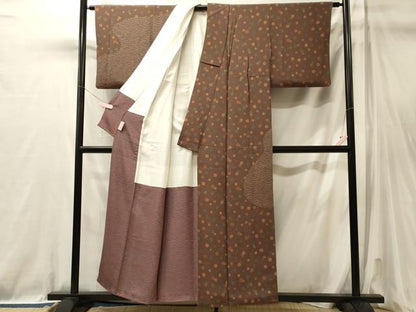平和屋着物■訪問着　舞花青海波　鬼しぼ縮緬　正絹　逸品　CABL0706oy