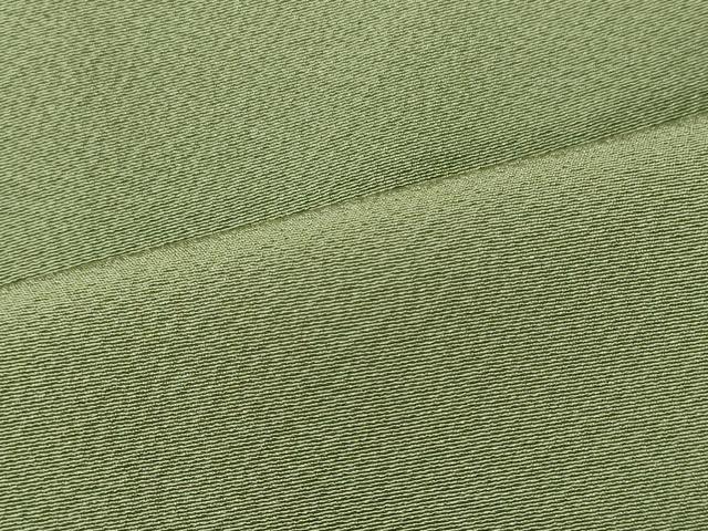 平和屋着物■上質な色無地　柳色　正絹　逸品　CABL0710oy